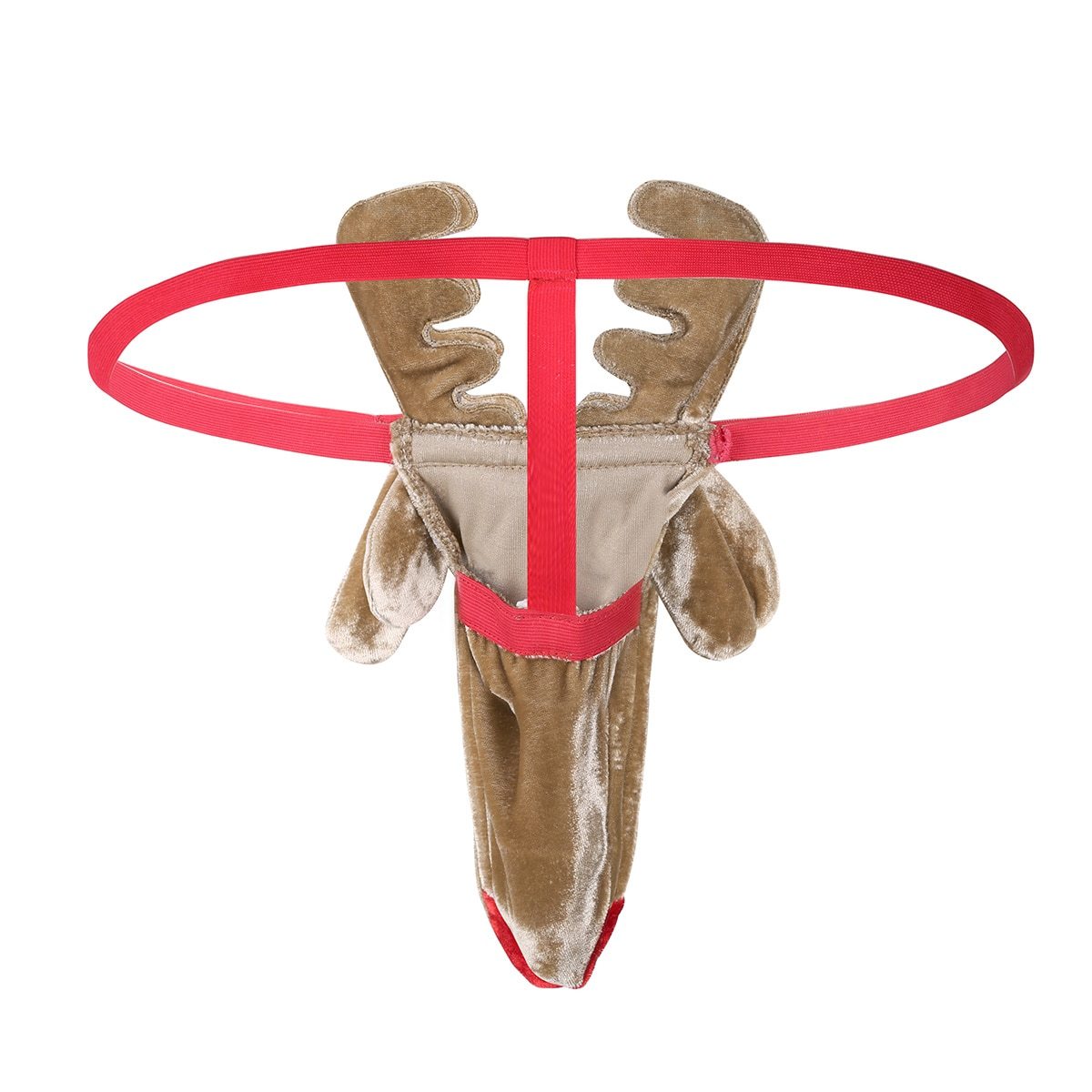 XMAS  GIFT - Mens Male Fun Lingerie Christmas Reindeer Pouch G string