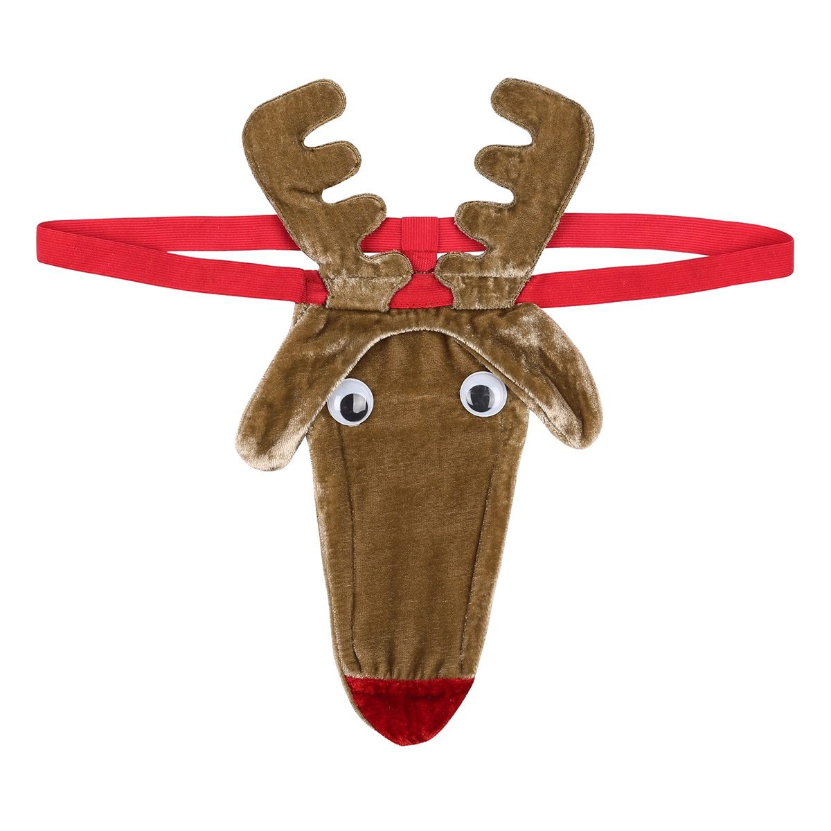 XMAS  GIFT - Mens Male Fun Lingerie Christmas Reindeer Pouch G string