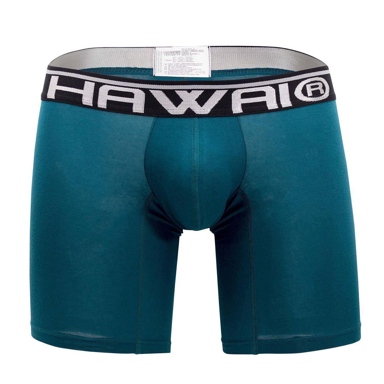 HAWAI 41903 Solid Athletic Boxer Briefs Petrol