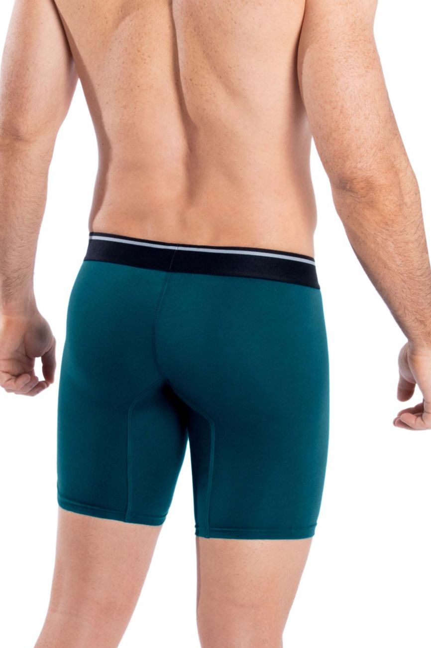 HAWAI 41903 Solid Athletic Boxer Briefs Petrol