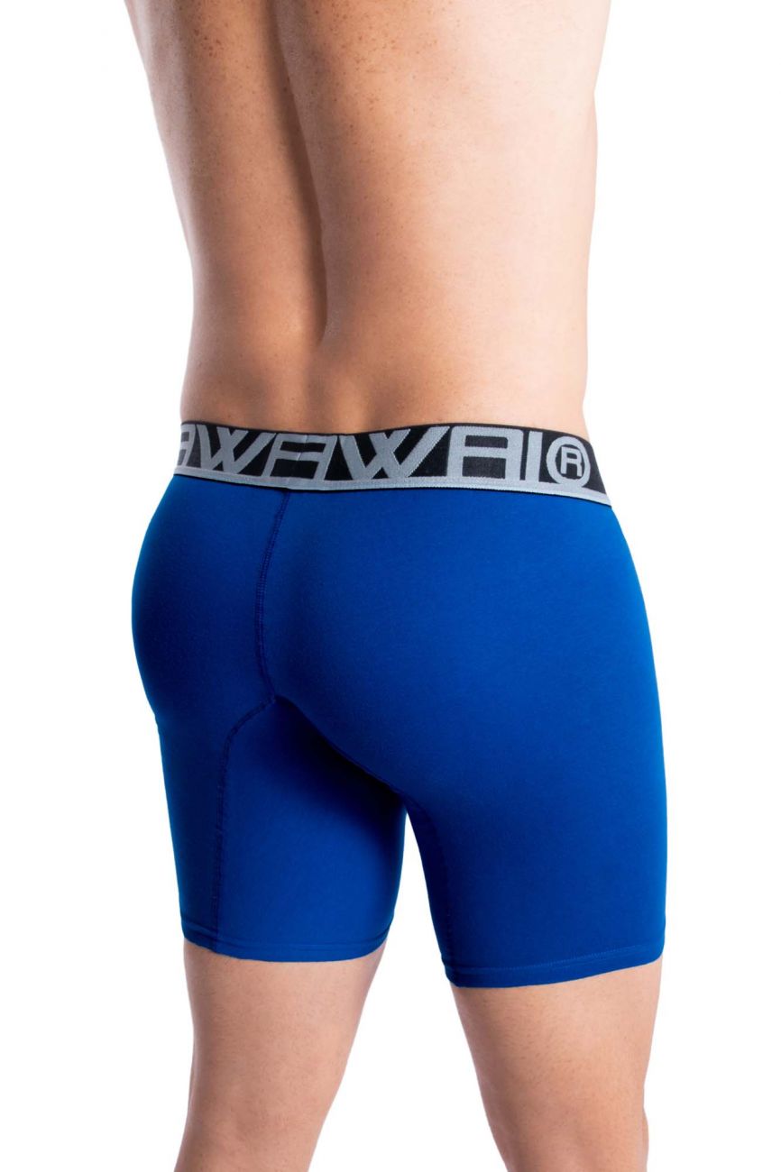 HAWAI 41903 Solid Athletic Boxer Briefs Royal Blue