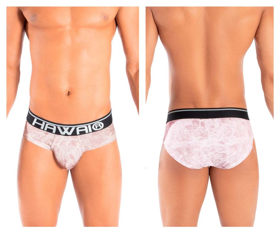 HAWAI 41945T Animal Print Hip Briefs Pink