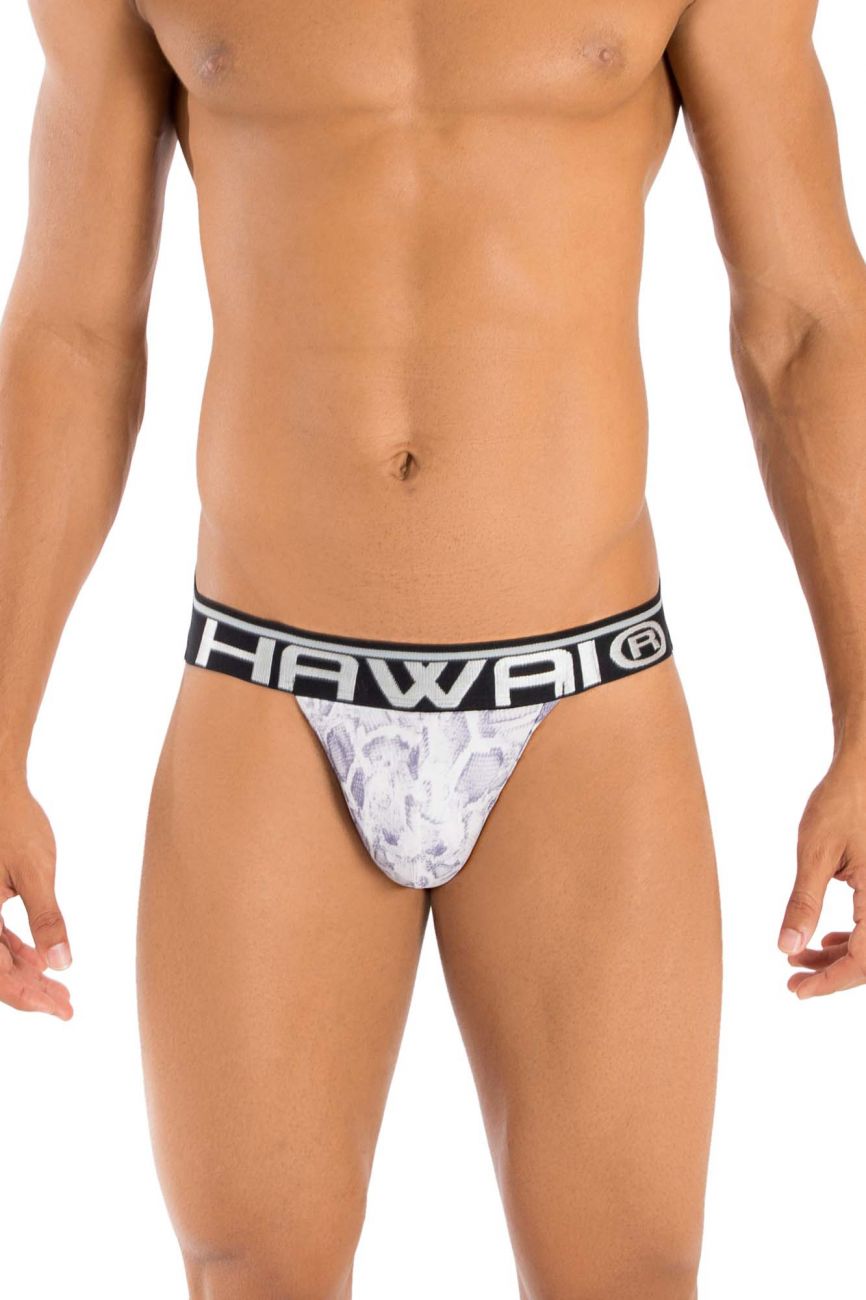 HAWAI 41946T Animal Print Athletic Jockstrap Amethyst