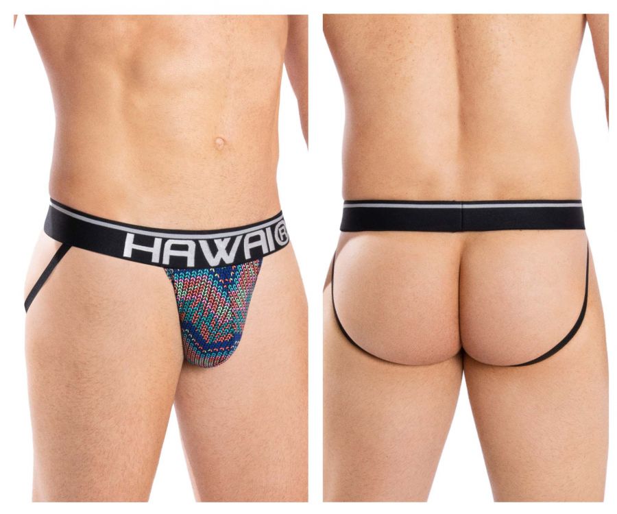 HAWAI 42052 Assorted Colors Jockstrap Blue