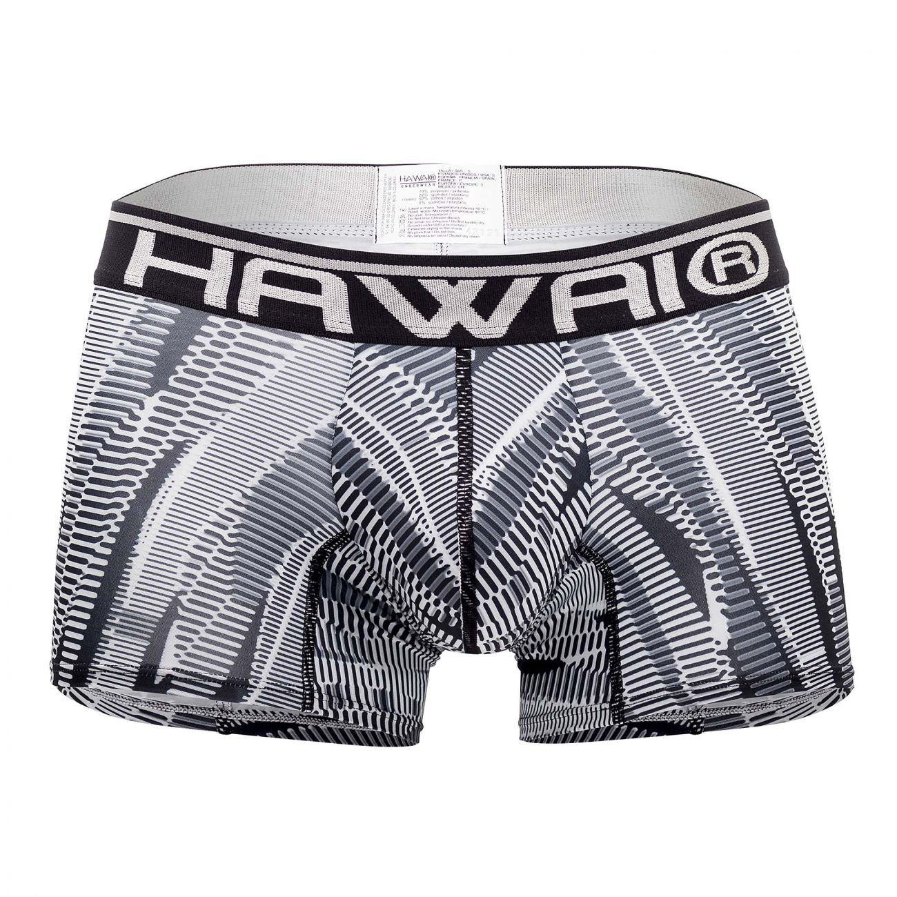 HAWAI 42121 Printed Athletic Trunks Black