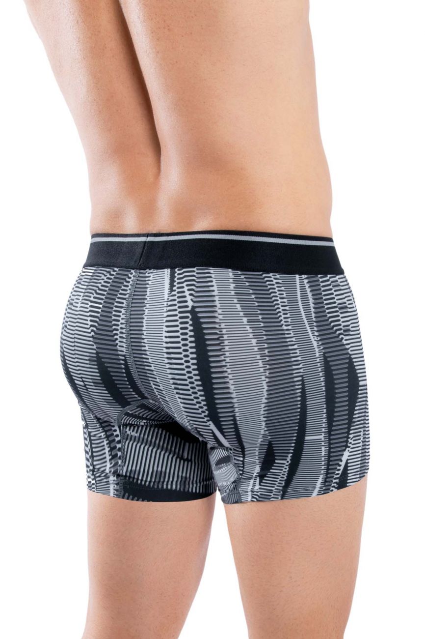 HAWAI 42121 Printed Athletic Trunks Black