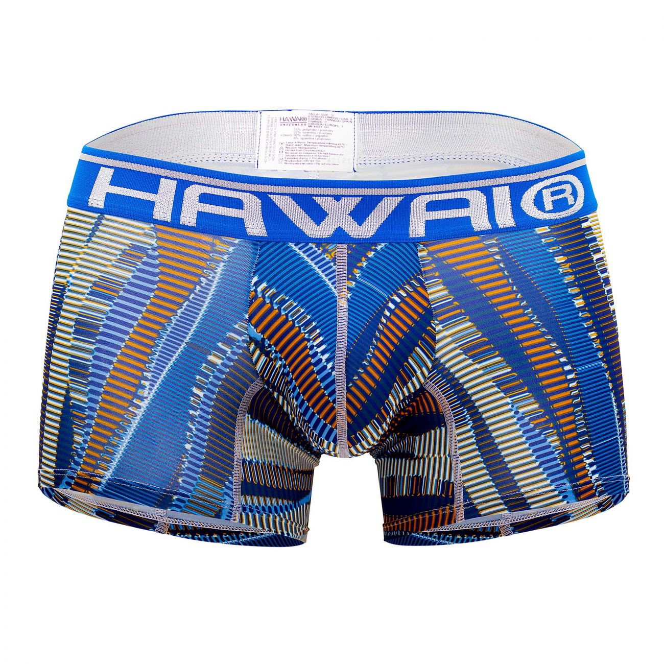 HAWAI 42121 Printed Athletic Trunks Royal Blue