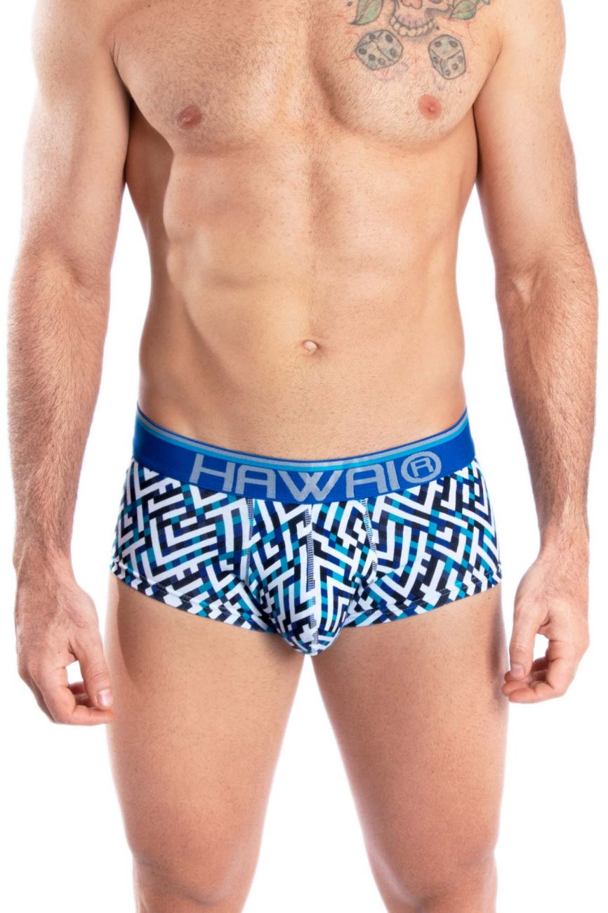 HAWAI 42135 Geometric Mini Trunks Royal Blue