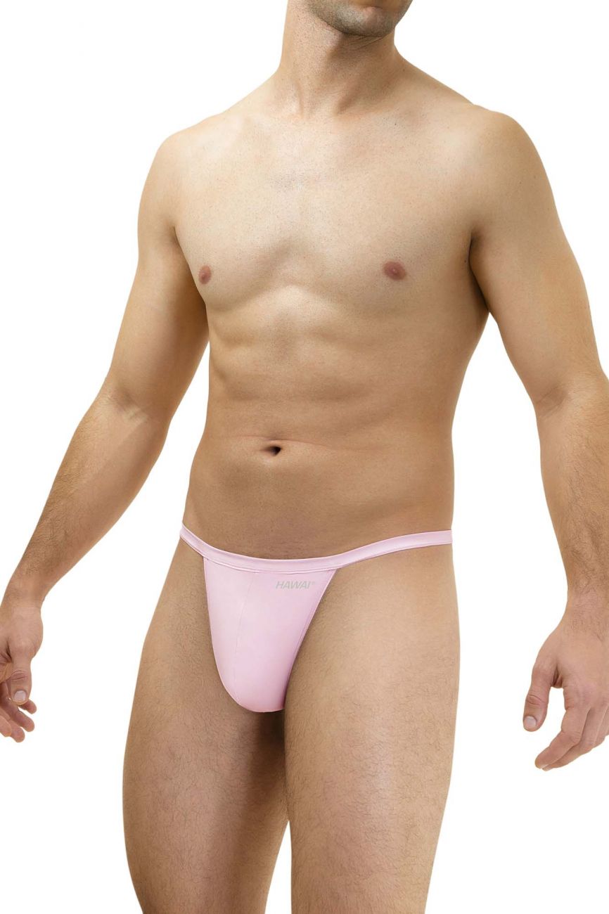 HAWAI 42140 Solid Mens G-String Pink