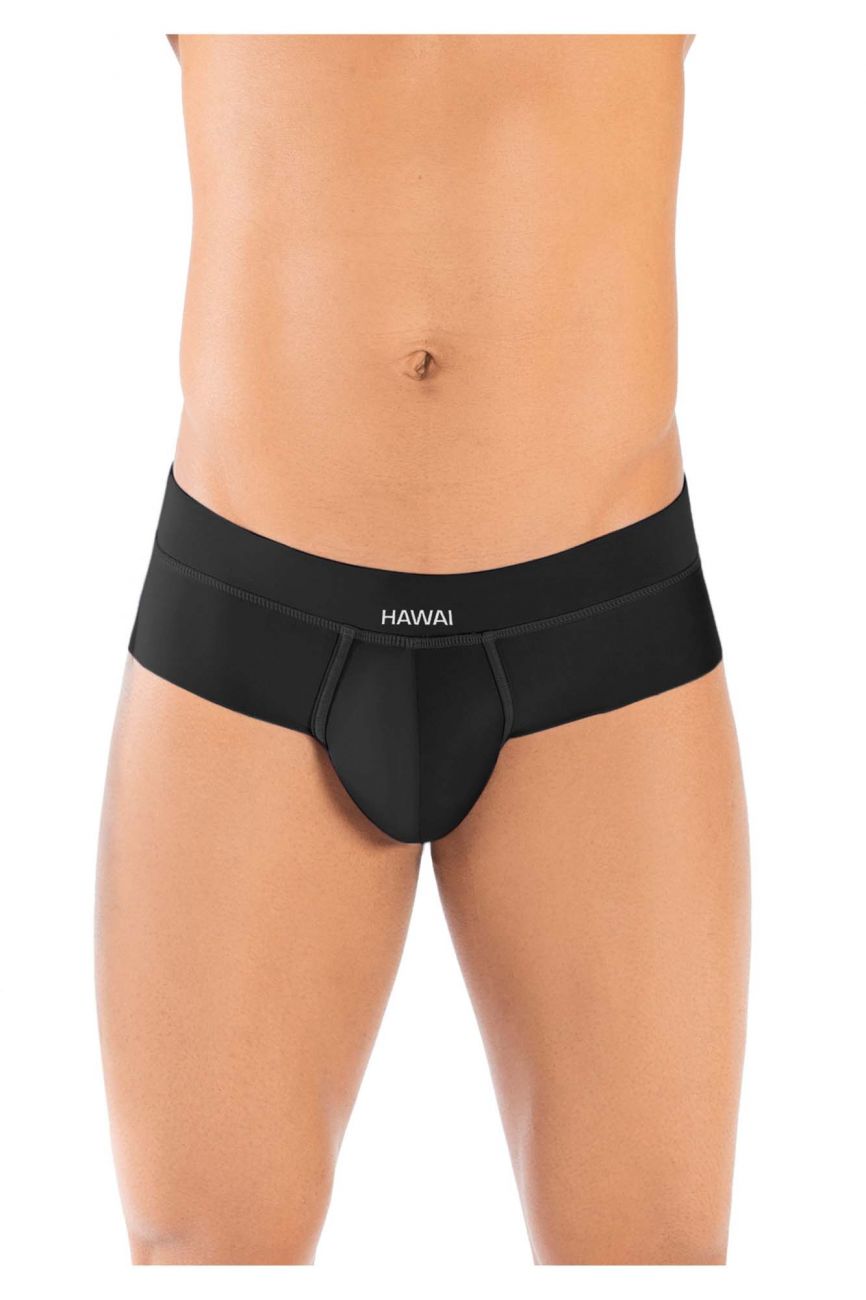 HAWAI 42141 Solid Hip Briefs Black