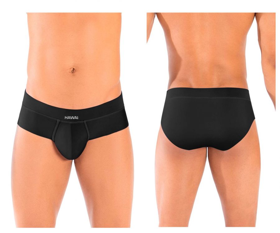 HAWAI 42141 Solid Hip Briefs Black