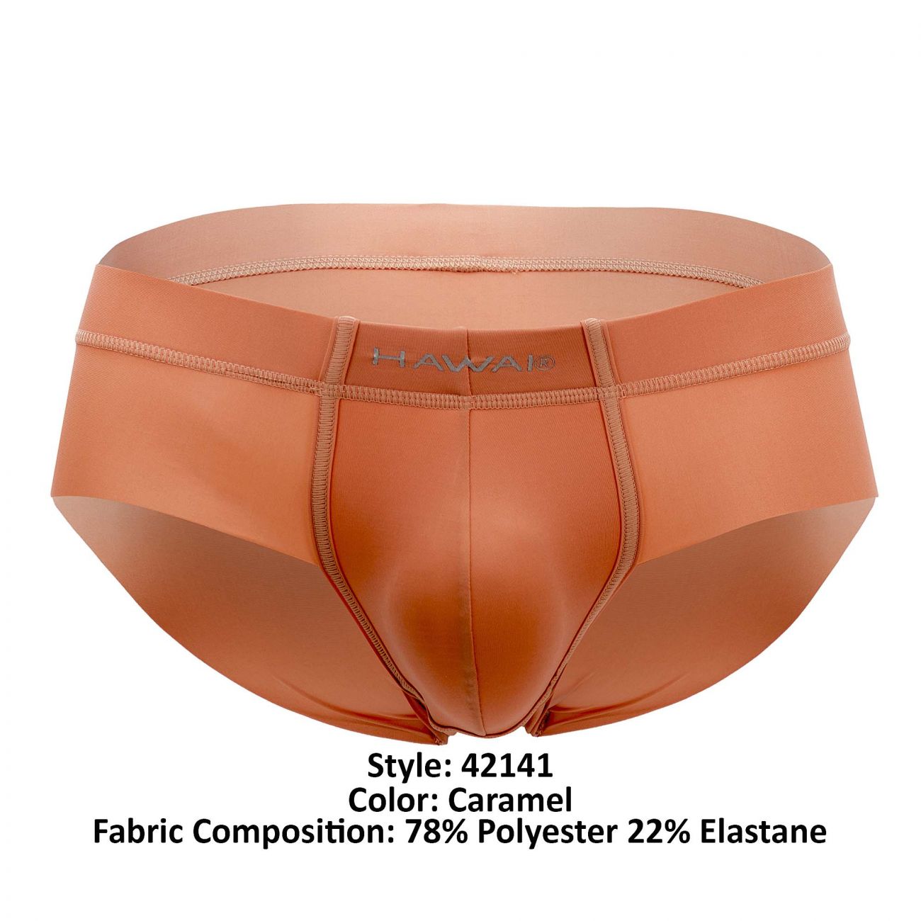 HAWAI 42141 Solid Hip Briefs Caramel