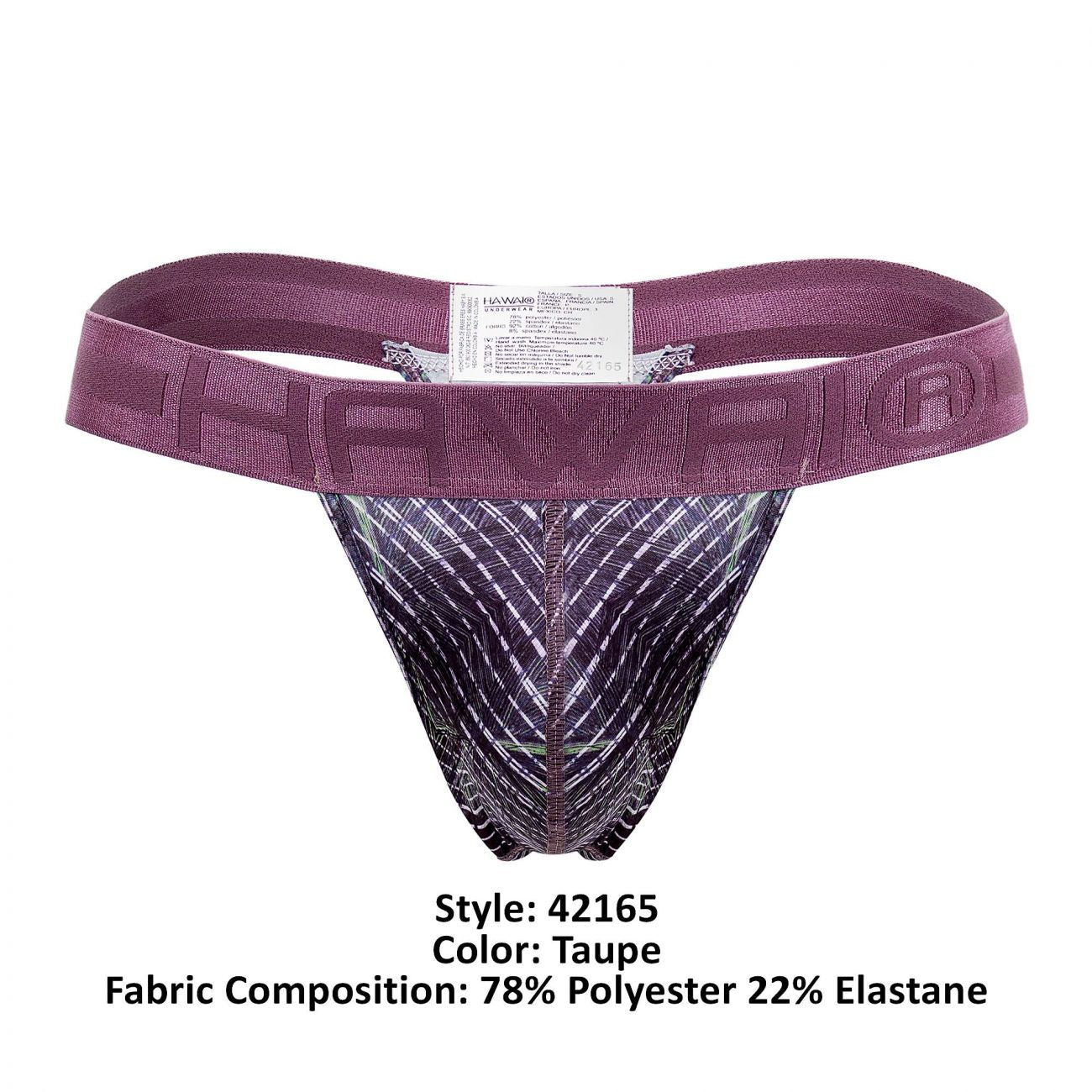 HAWAI 42165 Printed Thongs Taupe