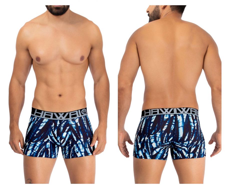 HAWAI 42172 Printed Trunks Dark Blue