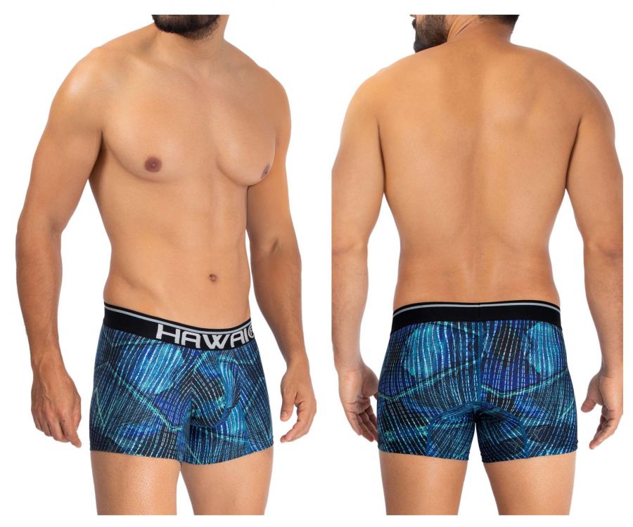 HAWAI 42173 Printed Microfiber Trunks Royal Blue