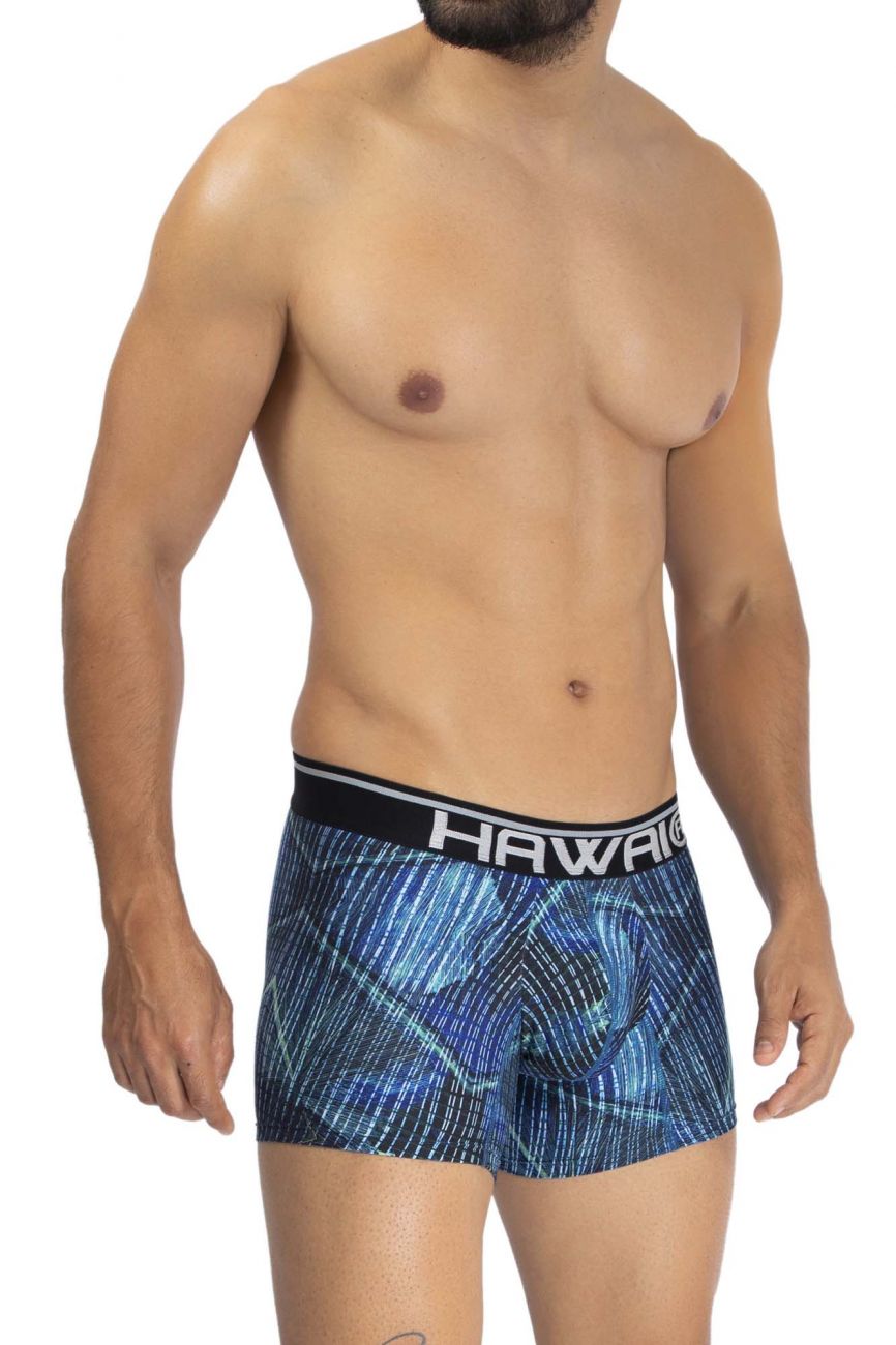 HAWAI 42173 Printed Microfiber Trunks Royal Blue