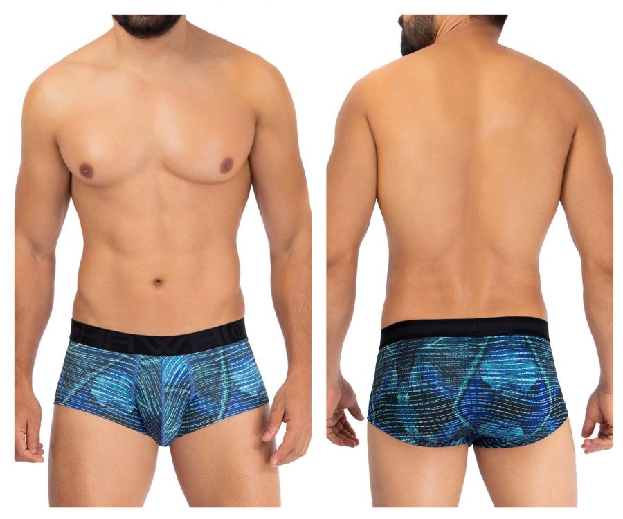 HAWAI 42183 Printed Microfiber Briefs Royal Blue