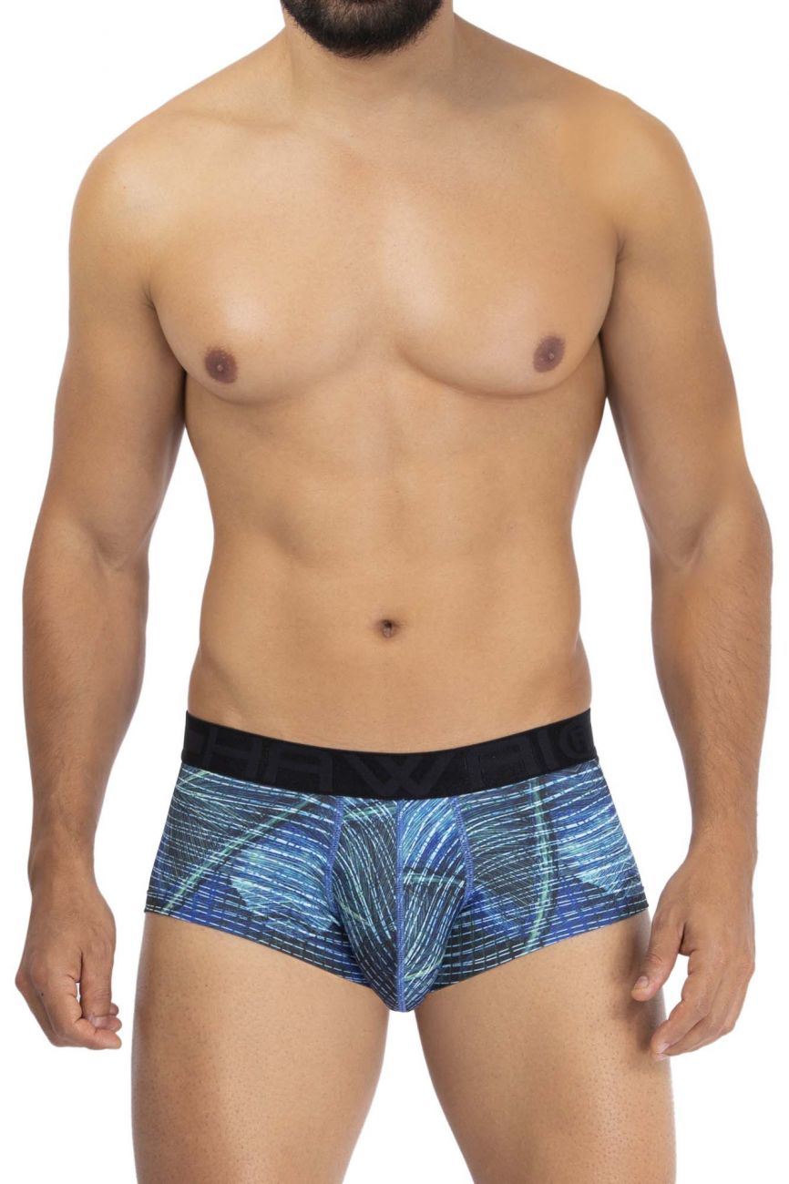 HAWAI 42183 Printed Microfiber Briefs Royal Blue