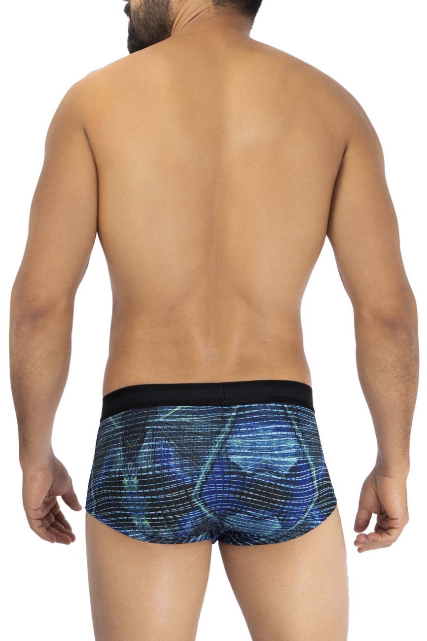 HAWAI 42183 Printed Microfiber Briefs Royal Blue