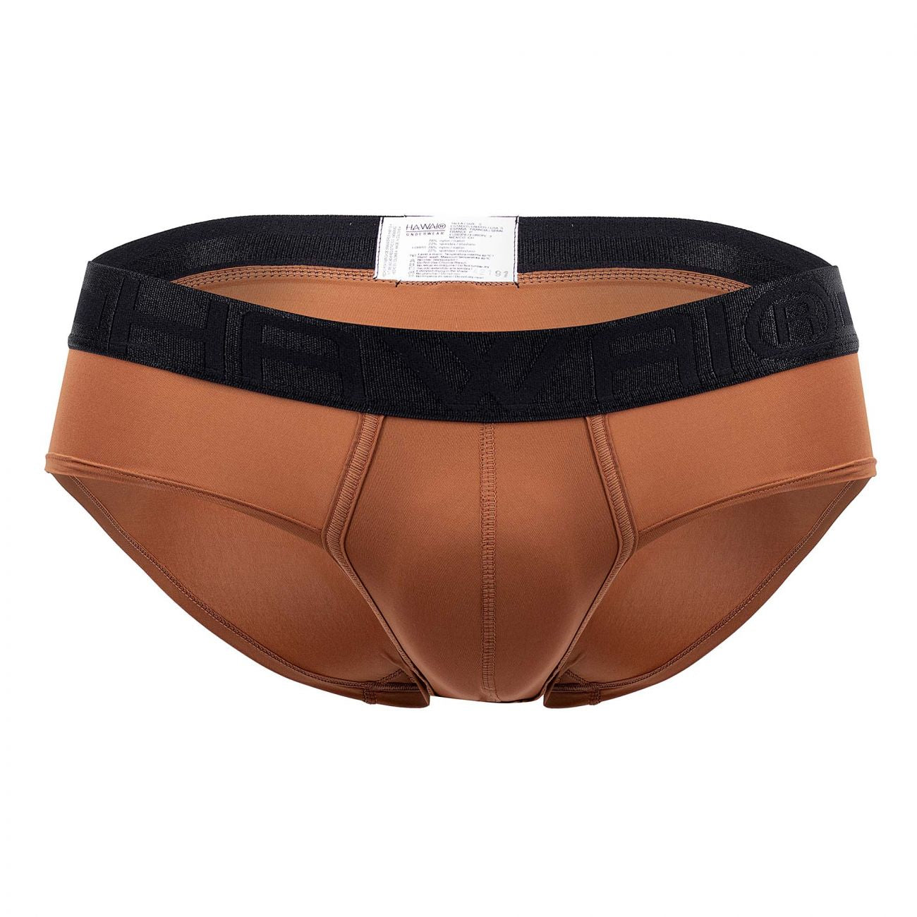 HAWAI 42191 Solid Microfiber Hip Briefs Amber