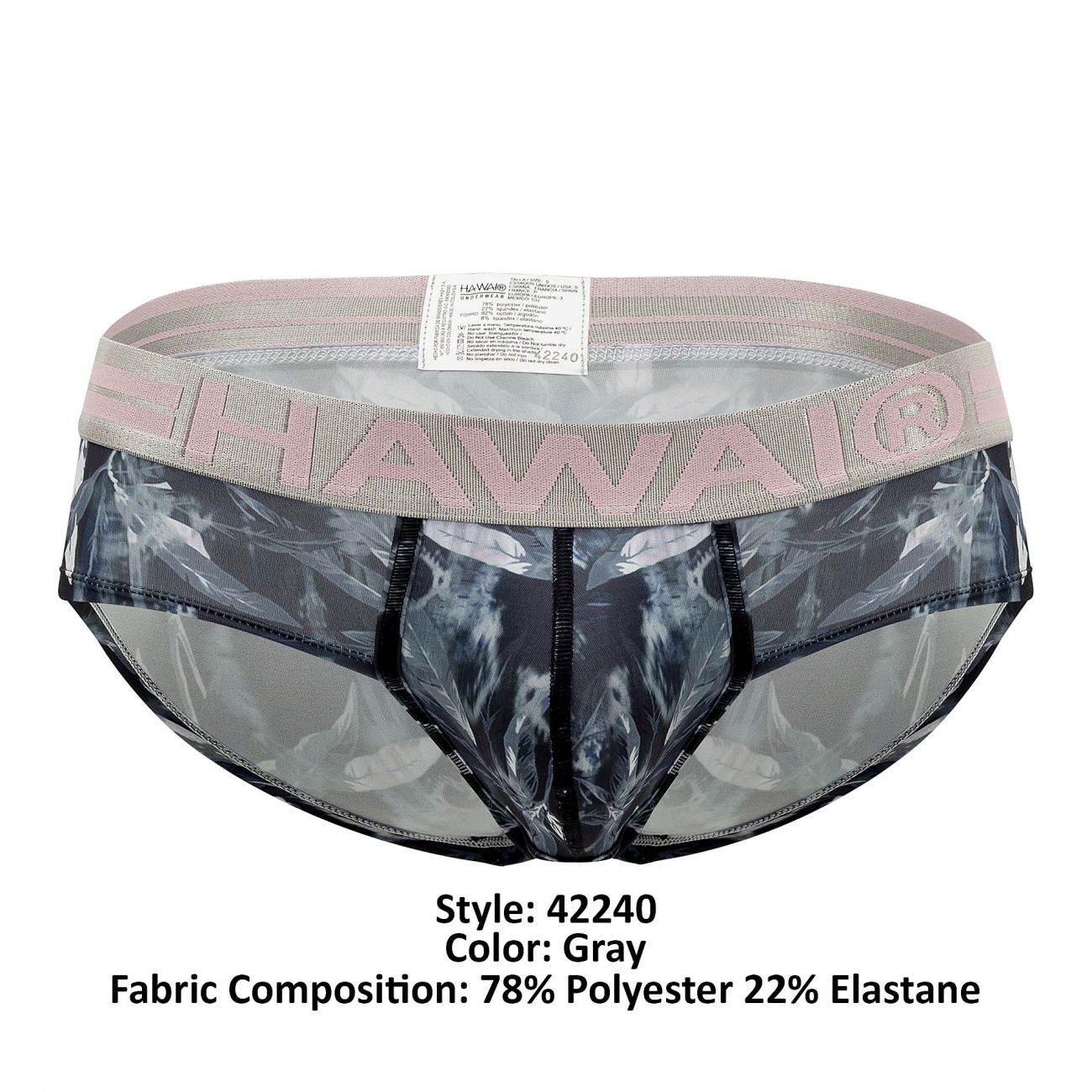 HAWAI 42240 Microfiber Briefs Gray