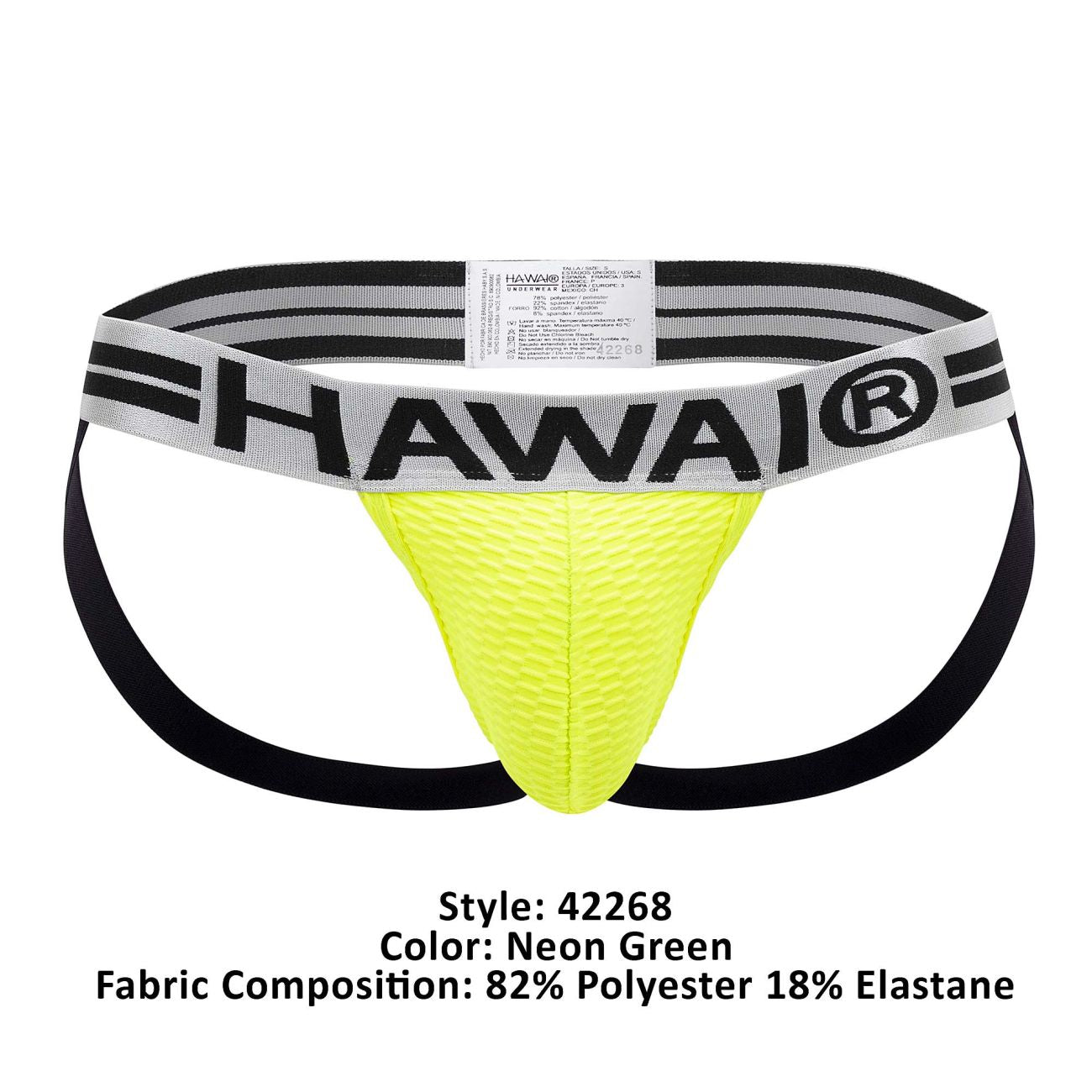 HAWAI 42268 Microfiber Jockstrap Neon Geen