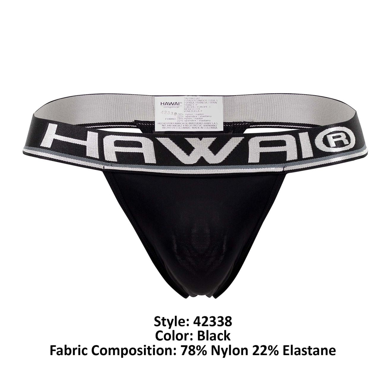 HAWAI 42338 Microfiber Thongs Black