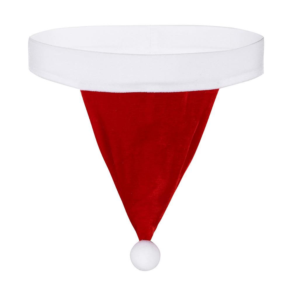 XMAS GIFT - Mens Christmas Santa Hat Pouch G string, Fun Christmas Decoration for Males