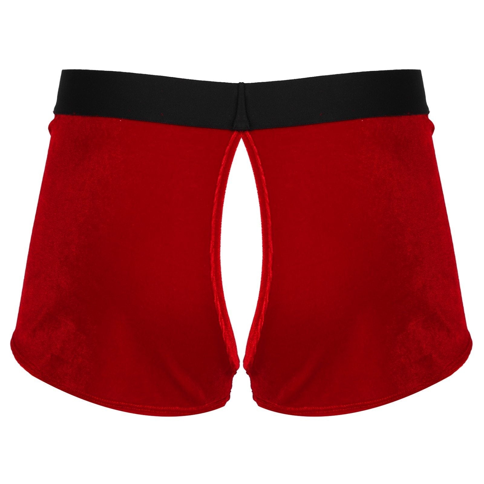 SALE - XMAS GIFT - Mens Christmas Naughty Santa Boxer Shorts with Open  Crotch