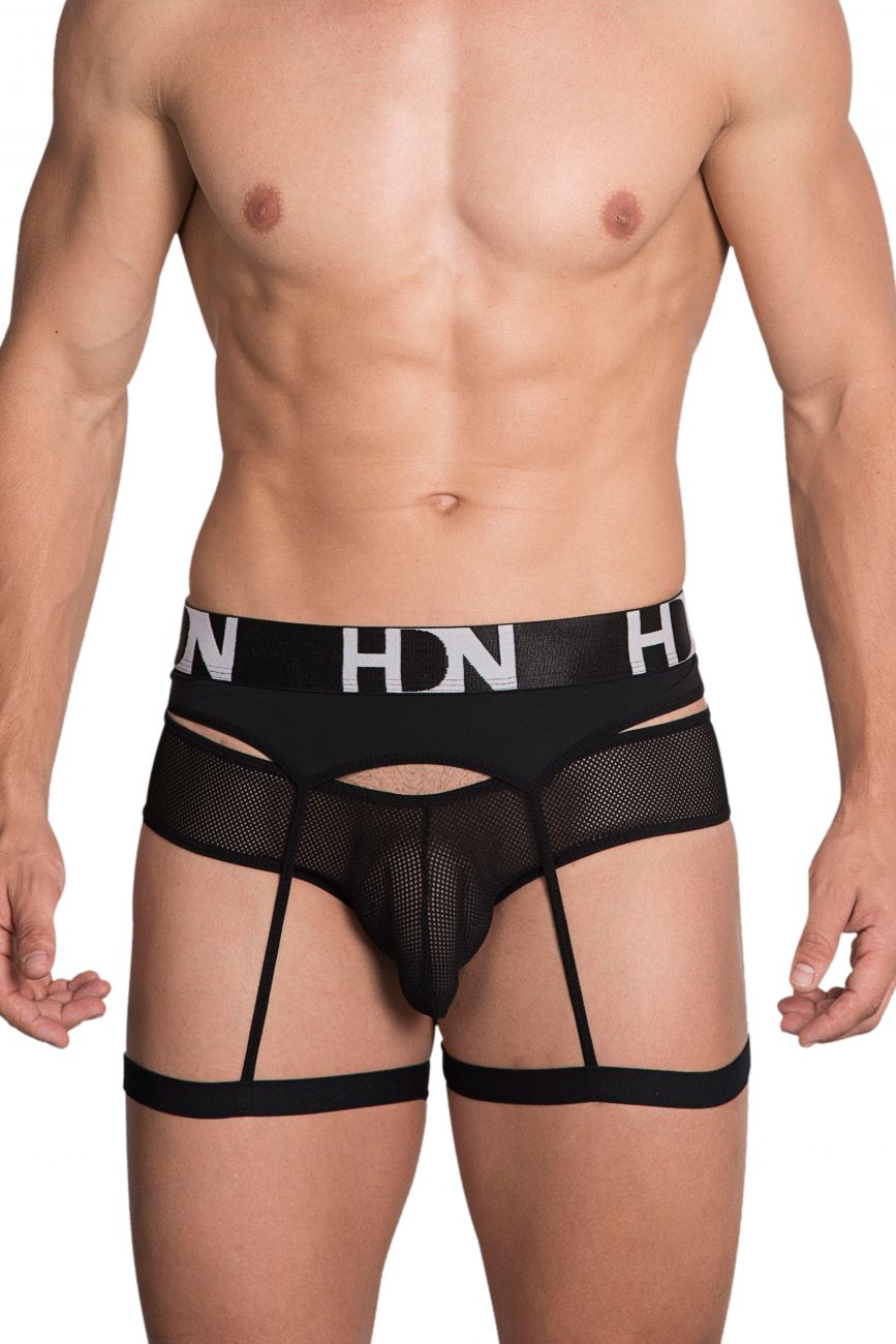 Hidden 953 Garterbelt Briefs Black