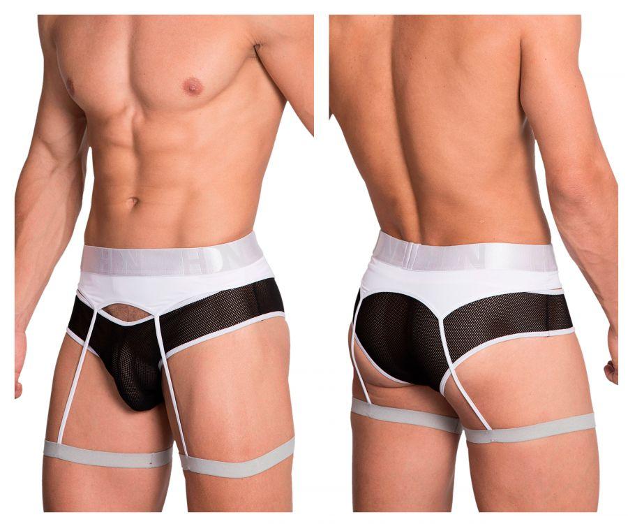 Hidden 953 Garterbelt Briefs White