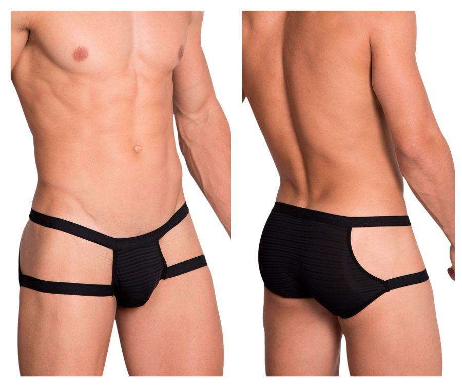 Hidden 958 Open Side Briefs Black