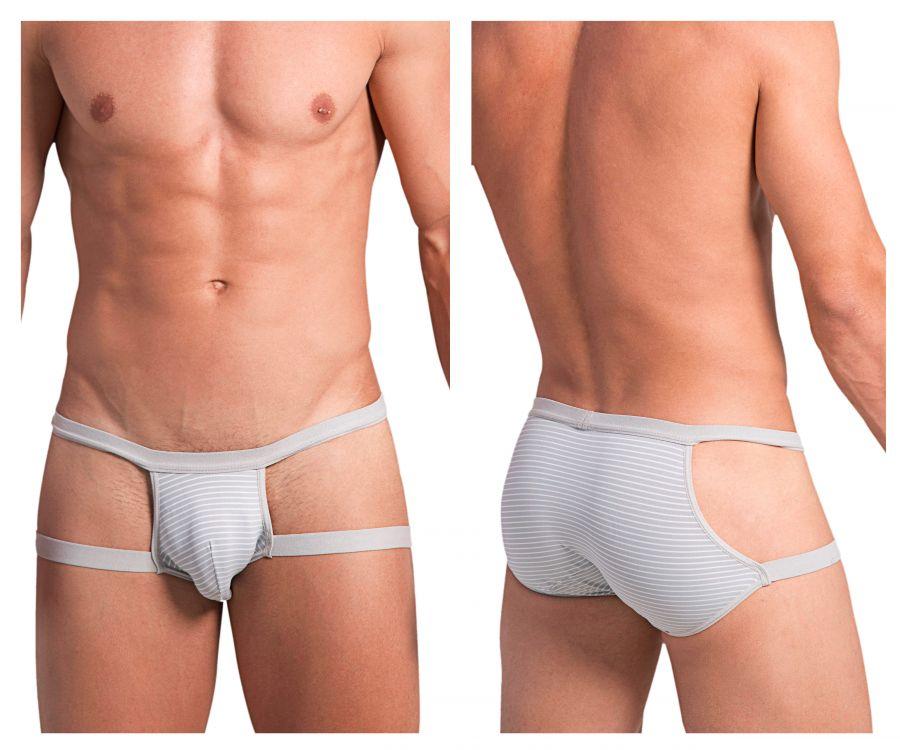 Hidden 958 Open Side Briefs Gray