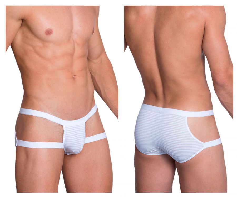 Hidden 958 Open Side Briefs White