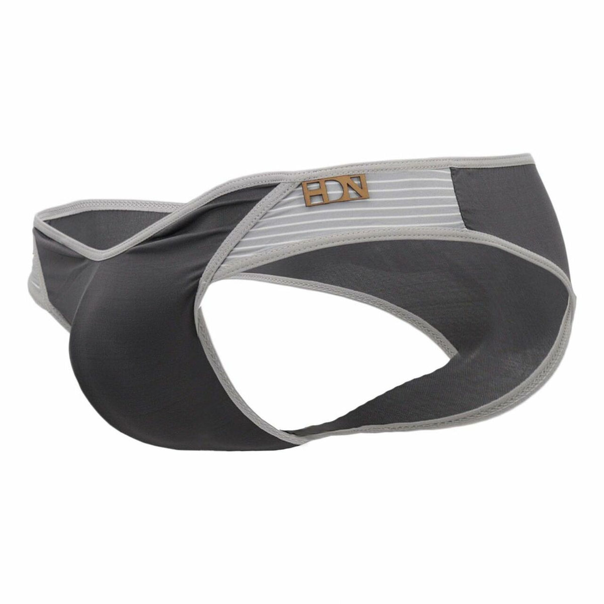 Mens Hidden Seduction Stretch Microfiber Bikini Brief Grey