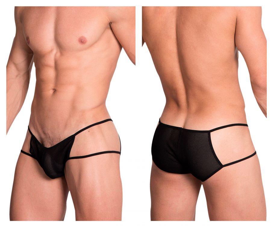 Hidden 965 Open Side Briefs Black