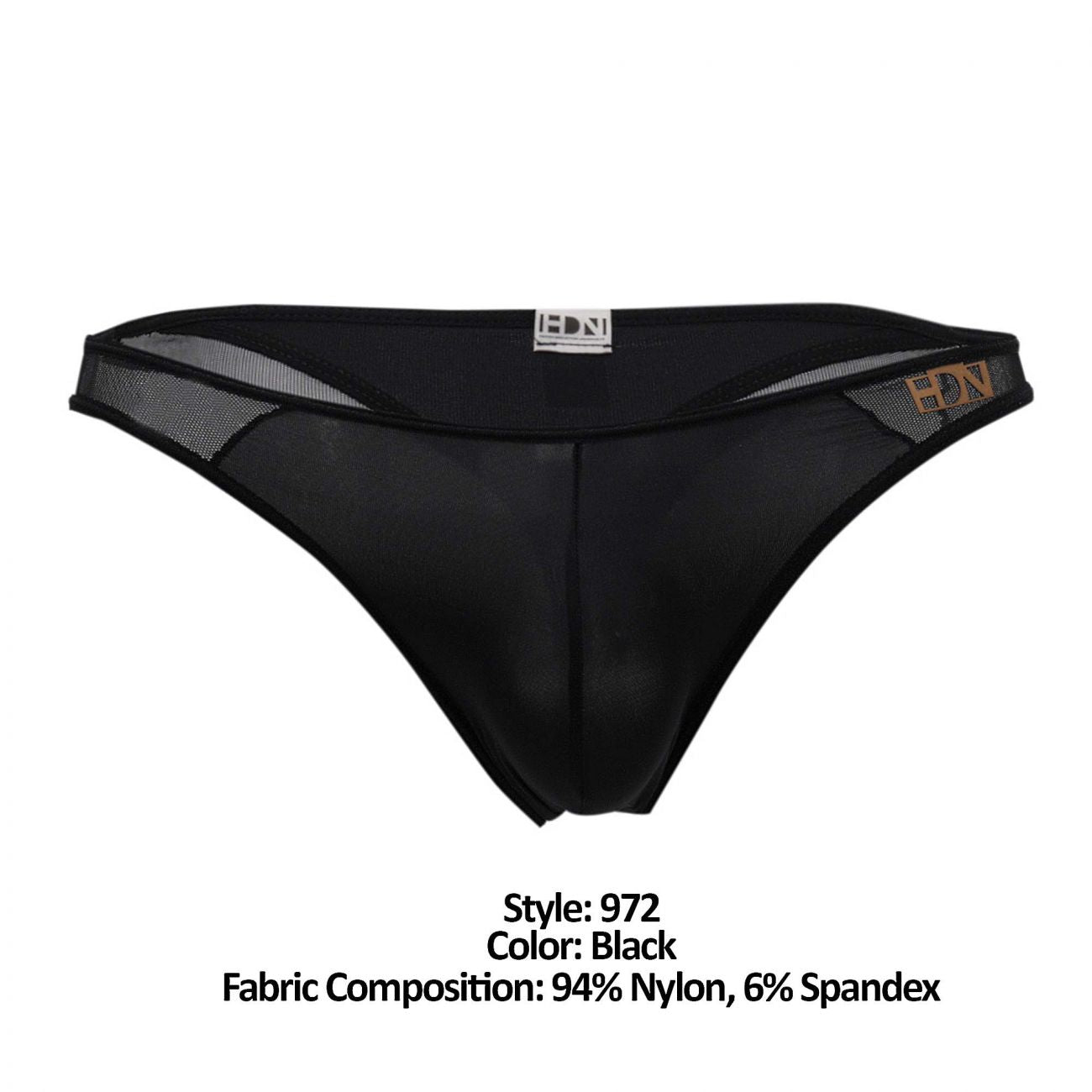 Hidden 972 Mesh Bikini-Thong Black