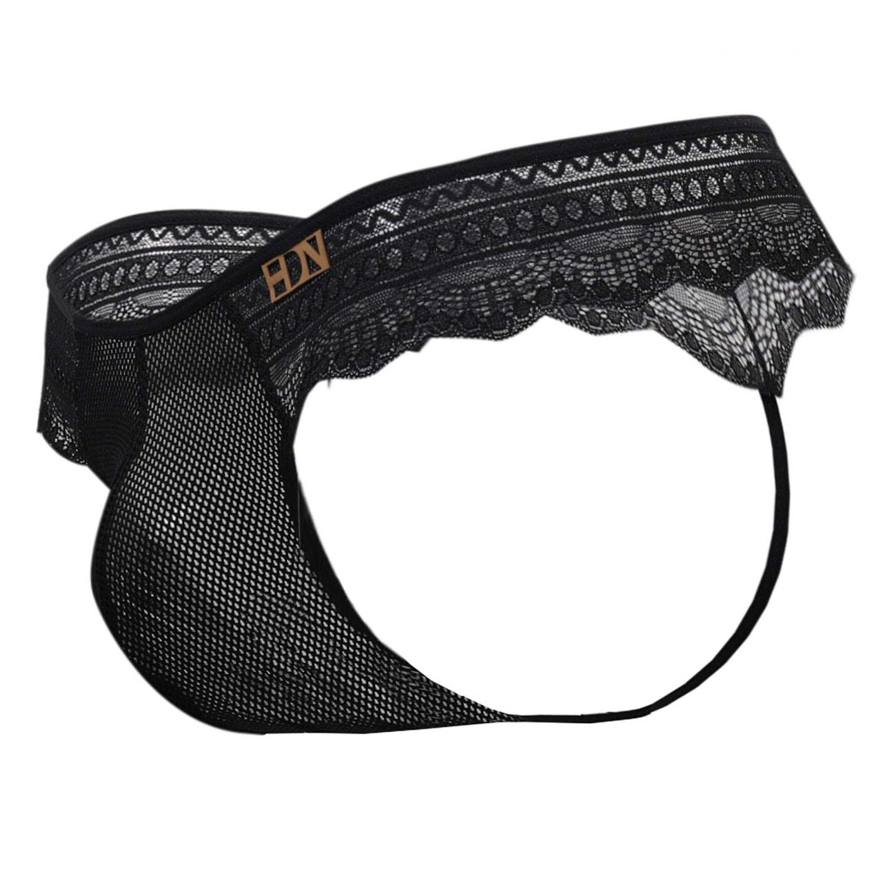 Hidden 973 Lace Thongs Black