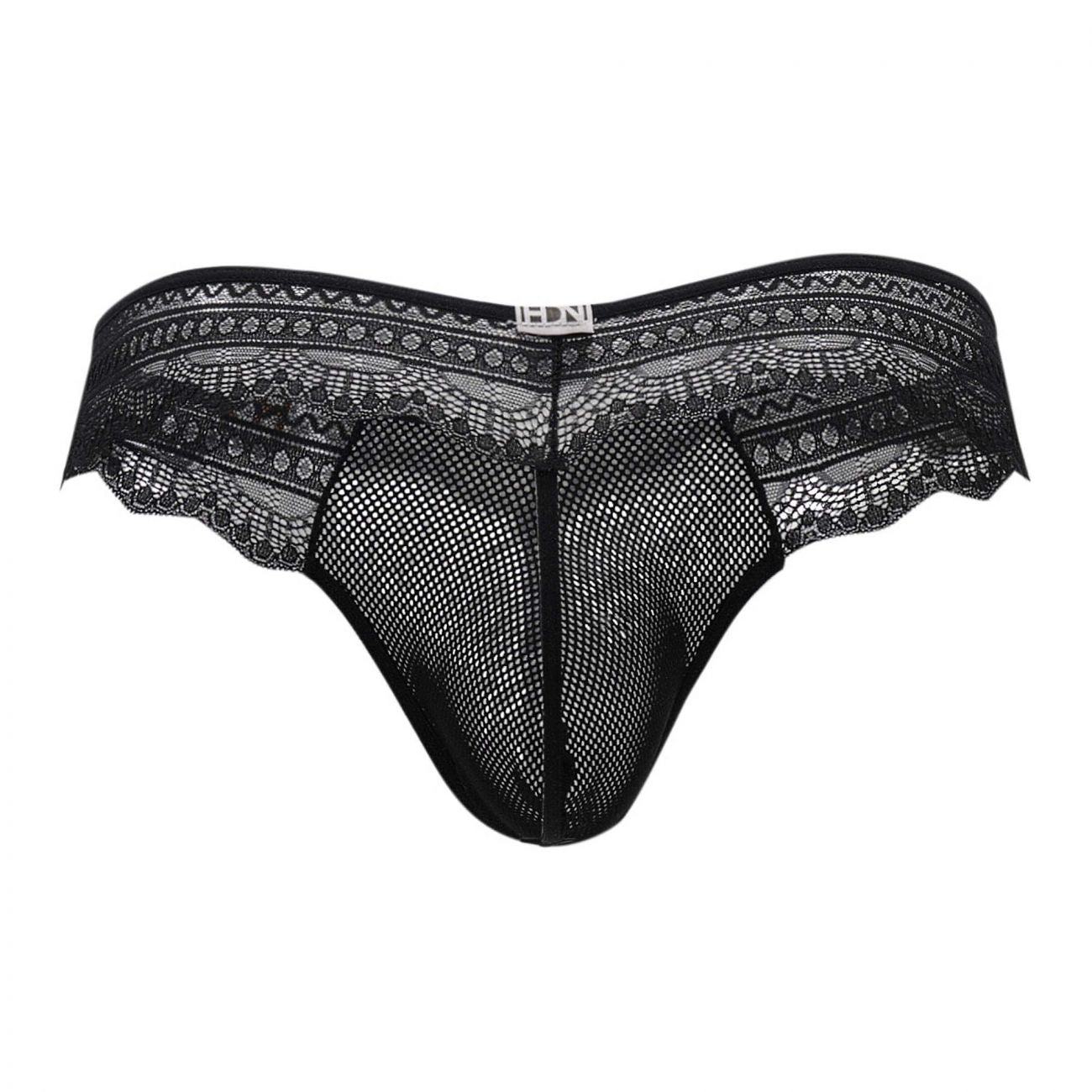 Hidden 973 Lace Thongs Black