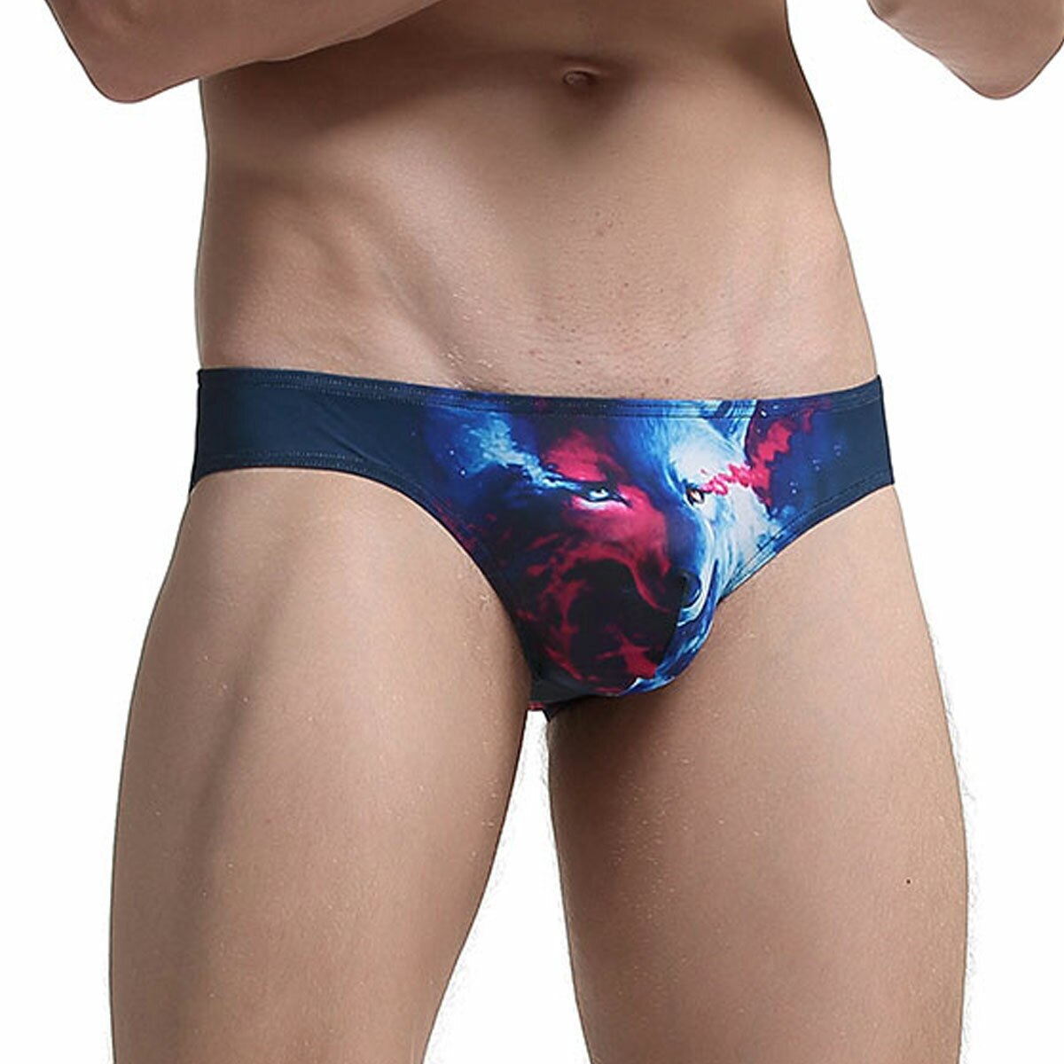 JCSTK - Mens Two Faced Dark Blue Wolf Brief