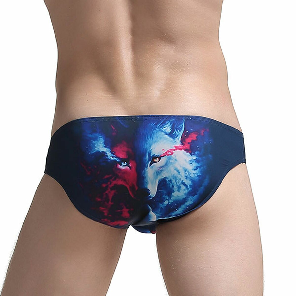 JCSTK - Mens Two Faced Dark Blue Wolf Brief