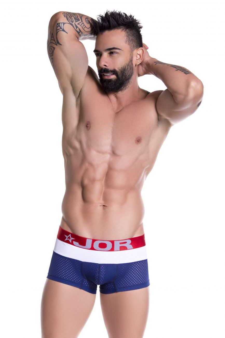 JOR 0703 Folk Swim Trunks Blue