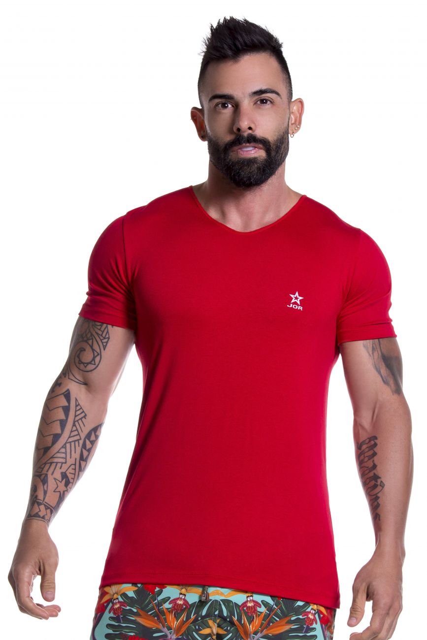 JOR 0803 Bassic T-Shirt Red