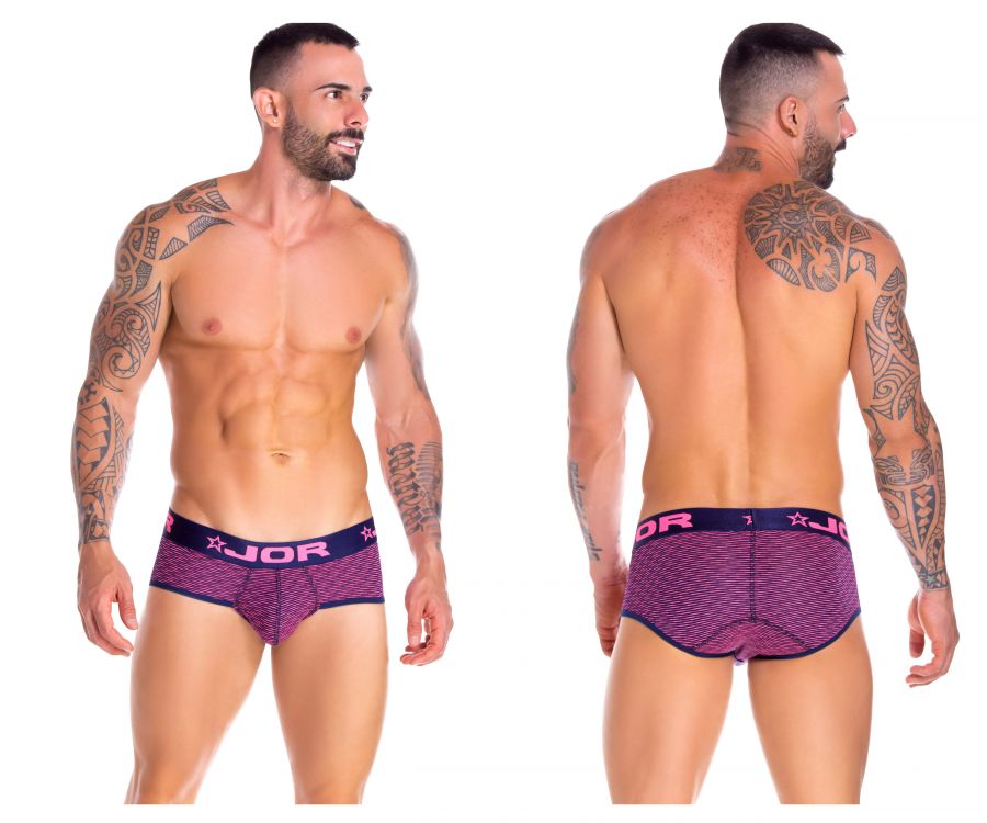 JOR 0818 Neon Briefs Blue & Pink