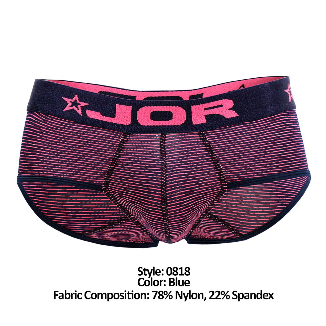 JOR 0818 Neon Briefs Blue & Pink