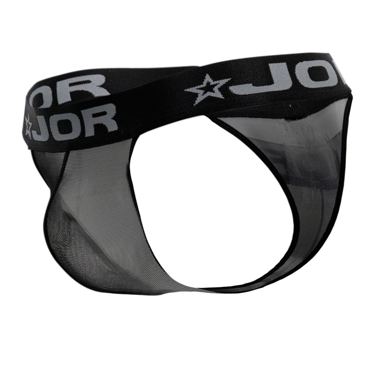 JOR 0884 Mesh Thongs Black