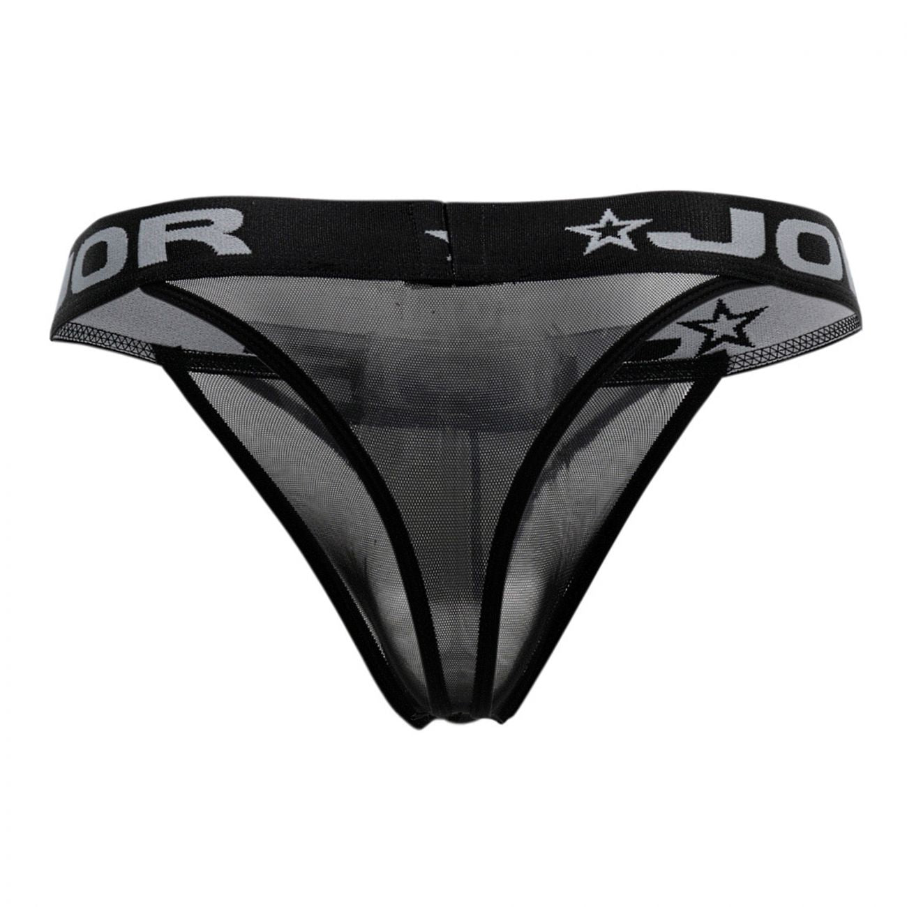 JOR 0884 Mesh Thongs Black