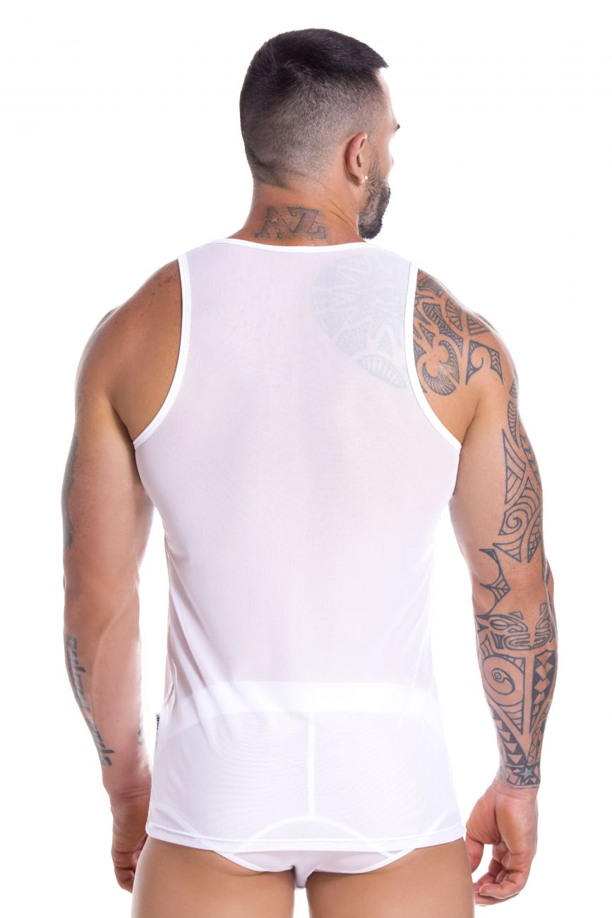 JOR 0886 Mesh Tank Top White
