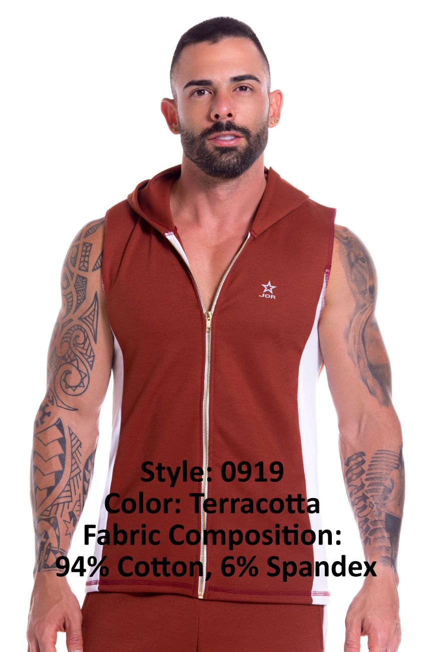JOR 0919 Milan Hoodie Terracotta
