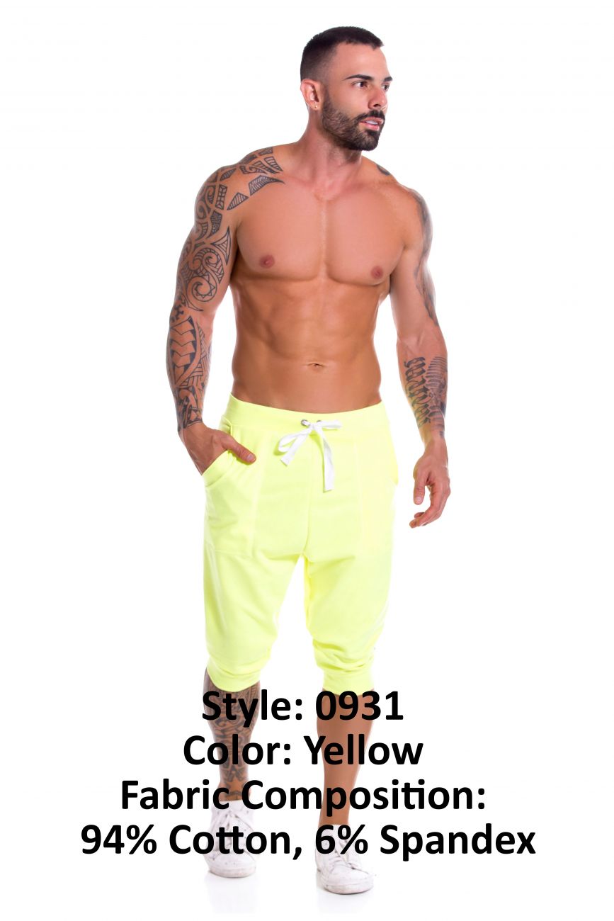 JOR 0931 Neon Athletic Pants Yellow